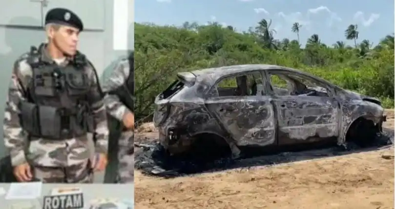 Leia mais sobre o artigo Carro usado em assalto a sargento foi queimado em praia de João Pessoa