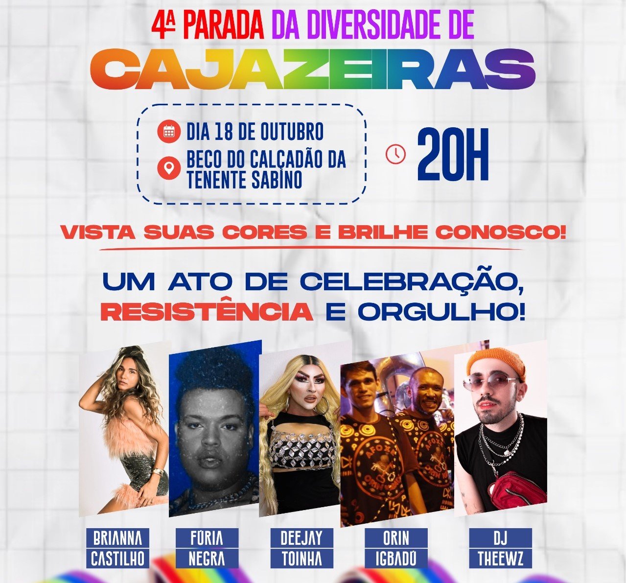 Leia mais sobre o artigo Cajazeiras realiza 4ª Parada da Diversidade com shows e mensagem de resistência: “A parada é um ato político, de luta e de afirmação”, diz Delânio da Silva; ouça