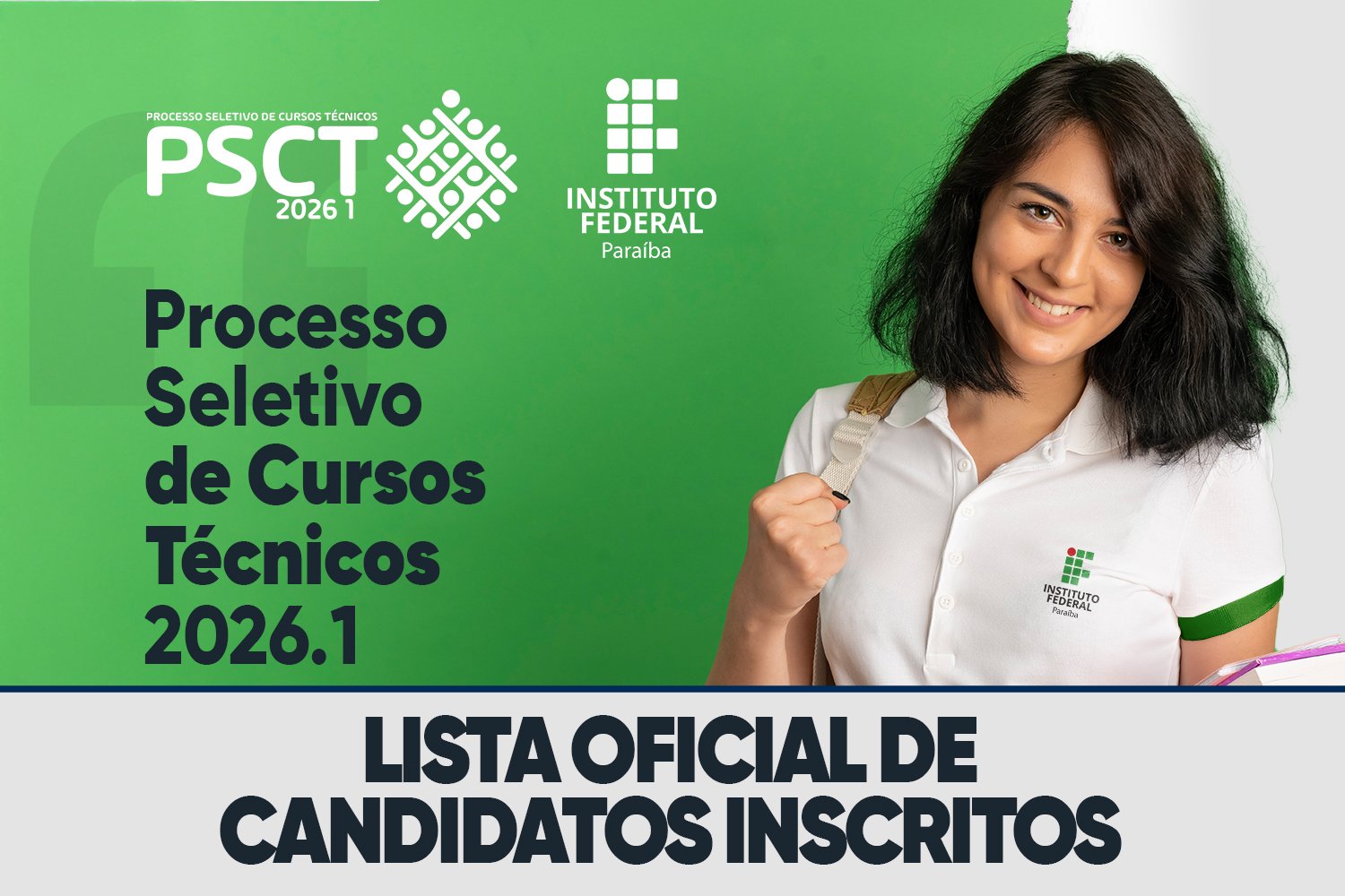 Leia mais sobre o artigo IFPB divulga lista oficial de inscritos no Processo Seletivo 2026.1 com mais de 4 mil vagas em 21 campi da Paraíba