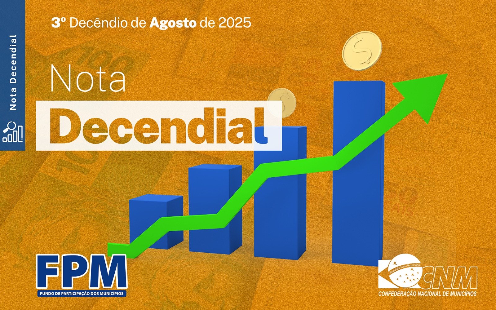 Leia mais sobre o artigo FPM: Mais de R$ 1,9 bilhão será partilhado entre municípios na segunda-feira (20)