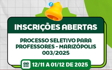 Leia mais sobre o artigo Marizópolis abre seleção com 39 vagas para professores