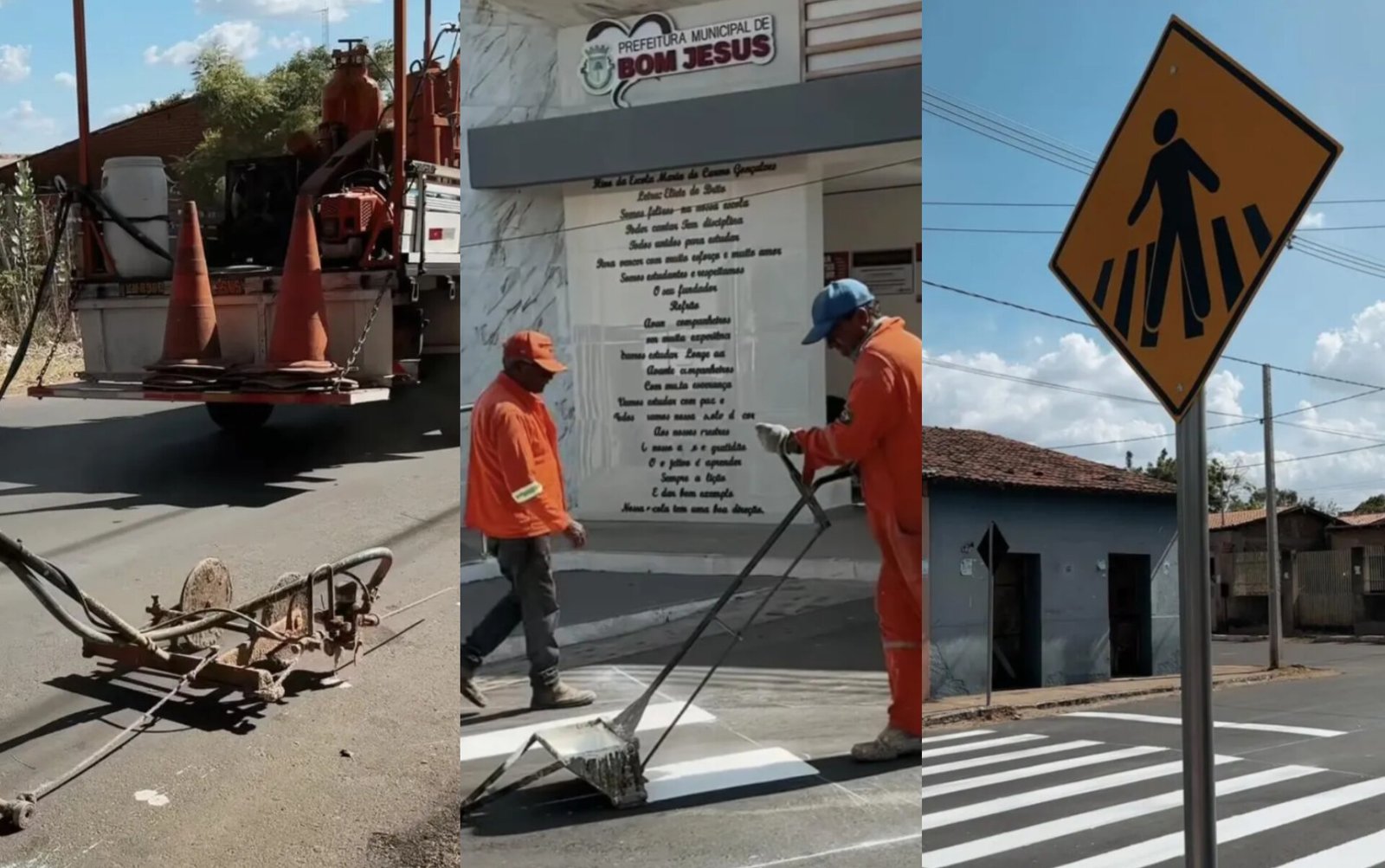 Leia mais sobre o artigo Bom Jesus conclui sinalização do novo asfalto e avança na mobilidade urbana