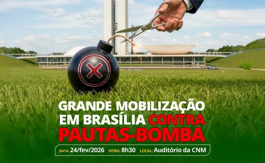 Leia mais sobre o artigo CNM convoca gestores para grande mobilização no dia 24 de fevereiro contra pautas-bombas