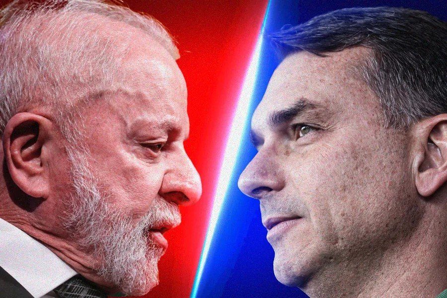 Leia mais sobre o artigo Quaest: 32% dizem que apoio de Trump a Flávio Bolsonaro aumenta chance de votar em Lula; 28%, no senador